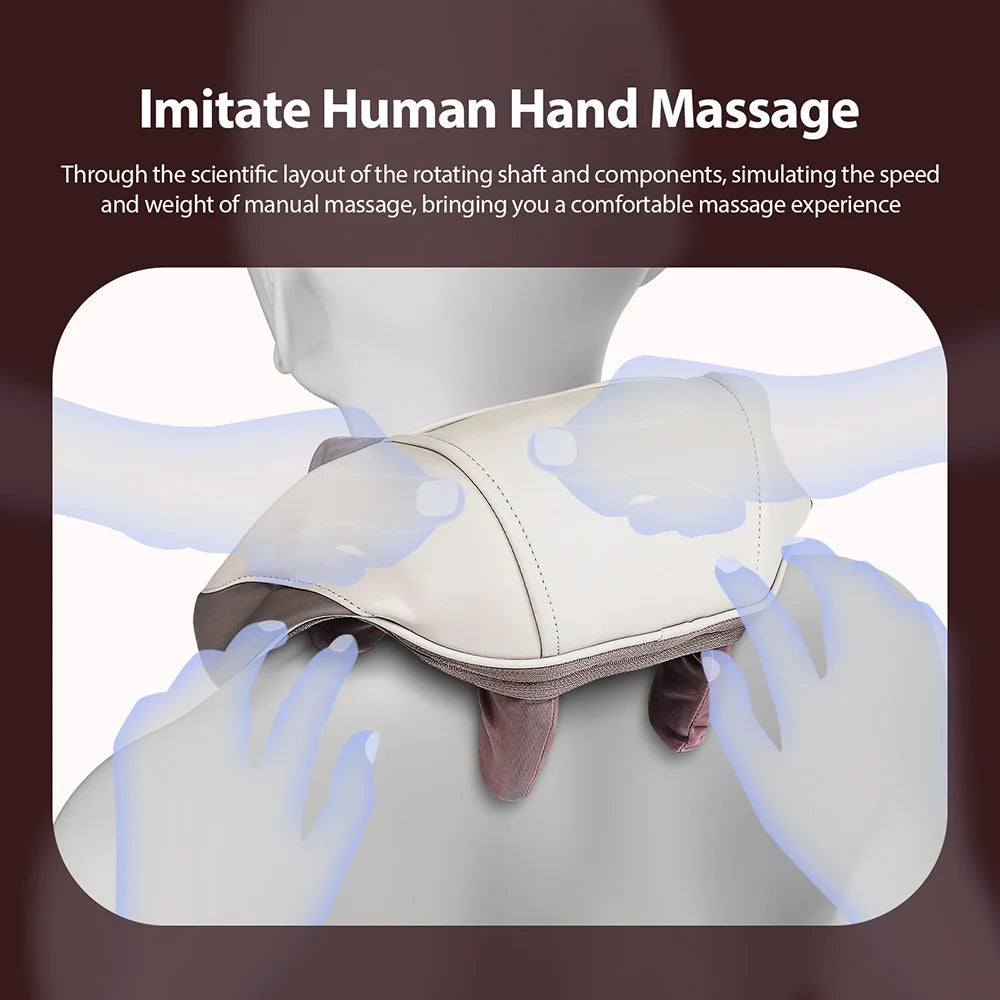 Wireless Shiatsu Neck and Shoulder Massager - Image 2